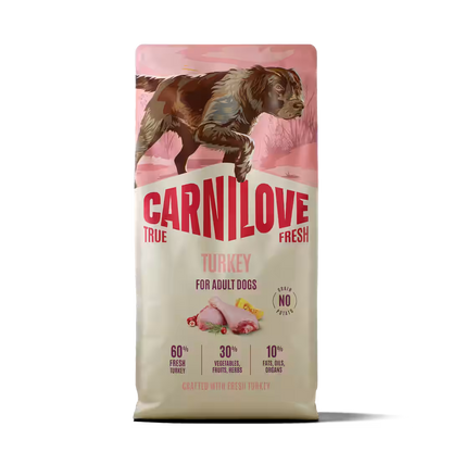 Carnilove True Fresh Turkey Adult – с 60% прясна пуйка 1.5 kg