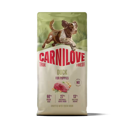 Carnilove True Fresh Duck Puppy – с 60% прясна патица 1.5 kg