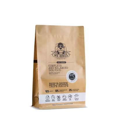 Mr. Bones AIR-DRIED FOOD с говеждо – натурална сушена храна за кучета 450 g