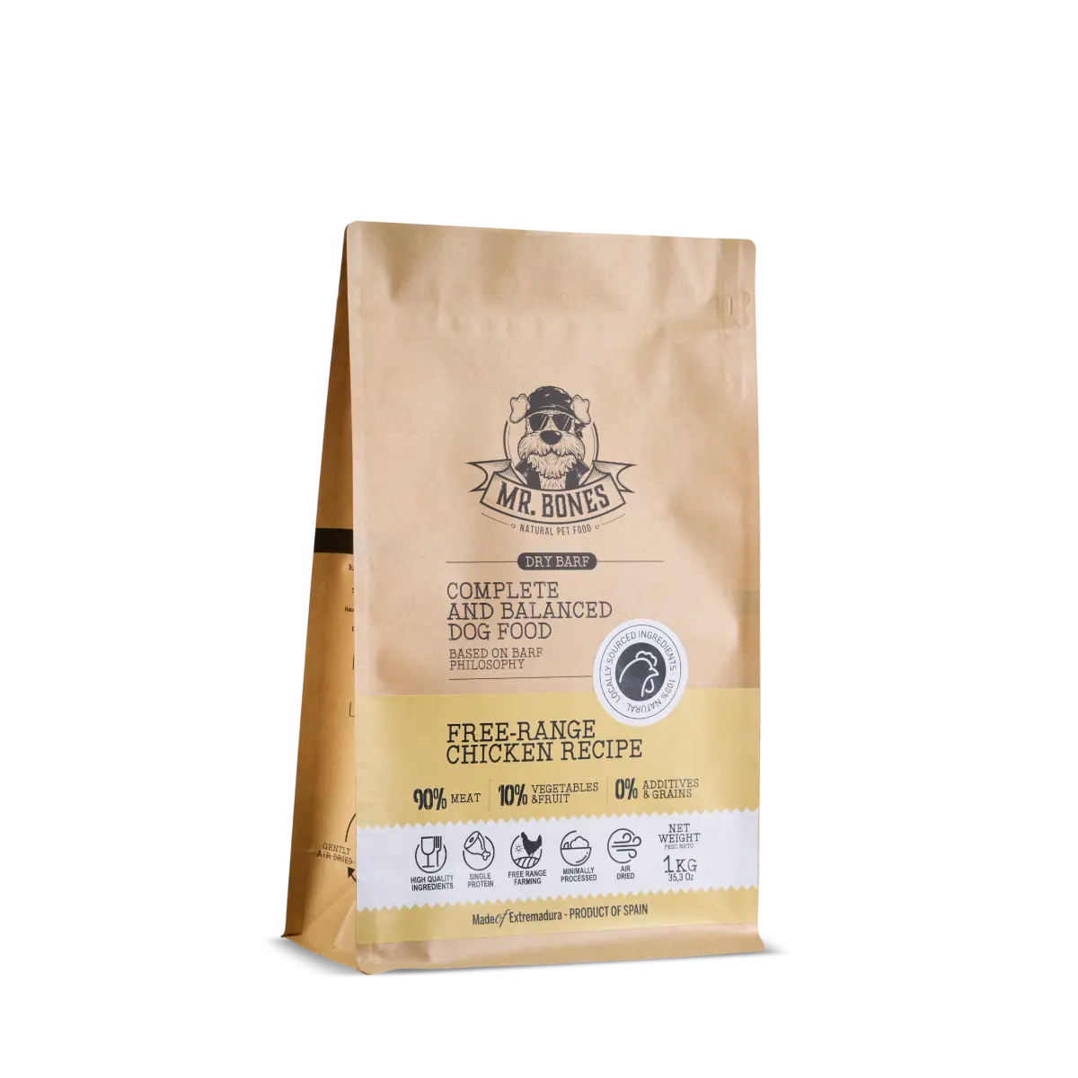 Mr. Bones AIR-DRIED FOOD с пилешко – натурална сушена храна за кучета 450 g