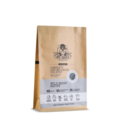 Mr. Bones AIR-DRIED FOOD с муфлон – натурална сушена храна за кучета 450 g