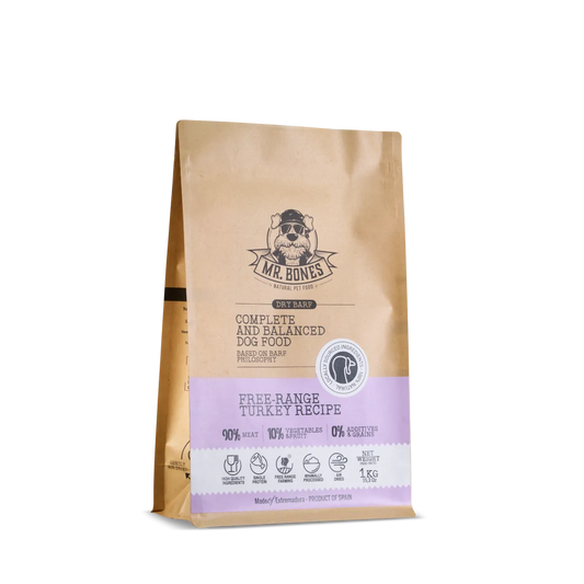 Mr. Bones AIR-DRIED FOOD с пуешко – натурална сушена храна за кучета 450 g