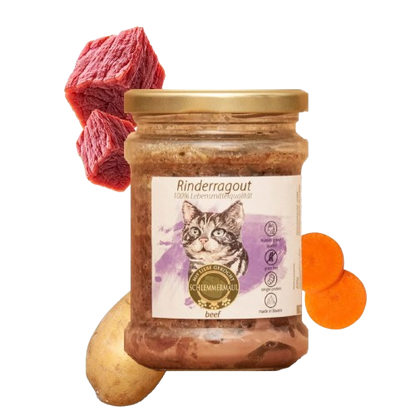 Schlemmermaul Rinderragout – пълноценна мокра храна за котки с говеждо, 200 г