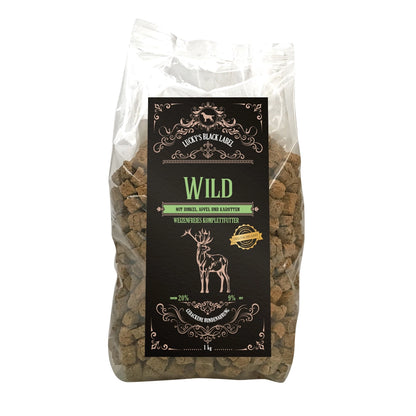 Печена храна на фурна Lucky’s Black Label – Дивеч (Wild), 1 кг