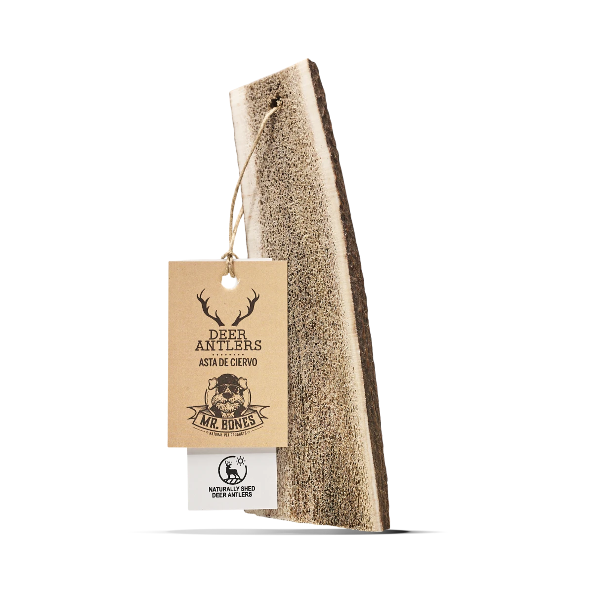 Mr.Bones Натурално разполовено еленово рогче за кучета M (51-80g)
