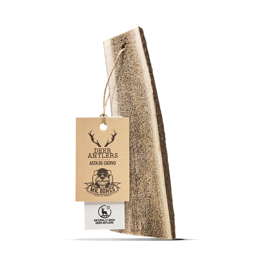Mr.Bones Натурално разполовено еленово рогче за кучета M (51-80g)