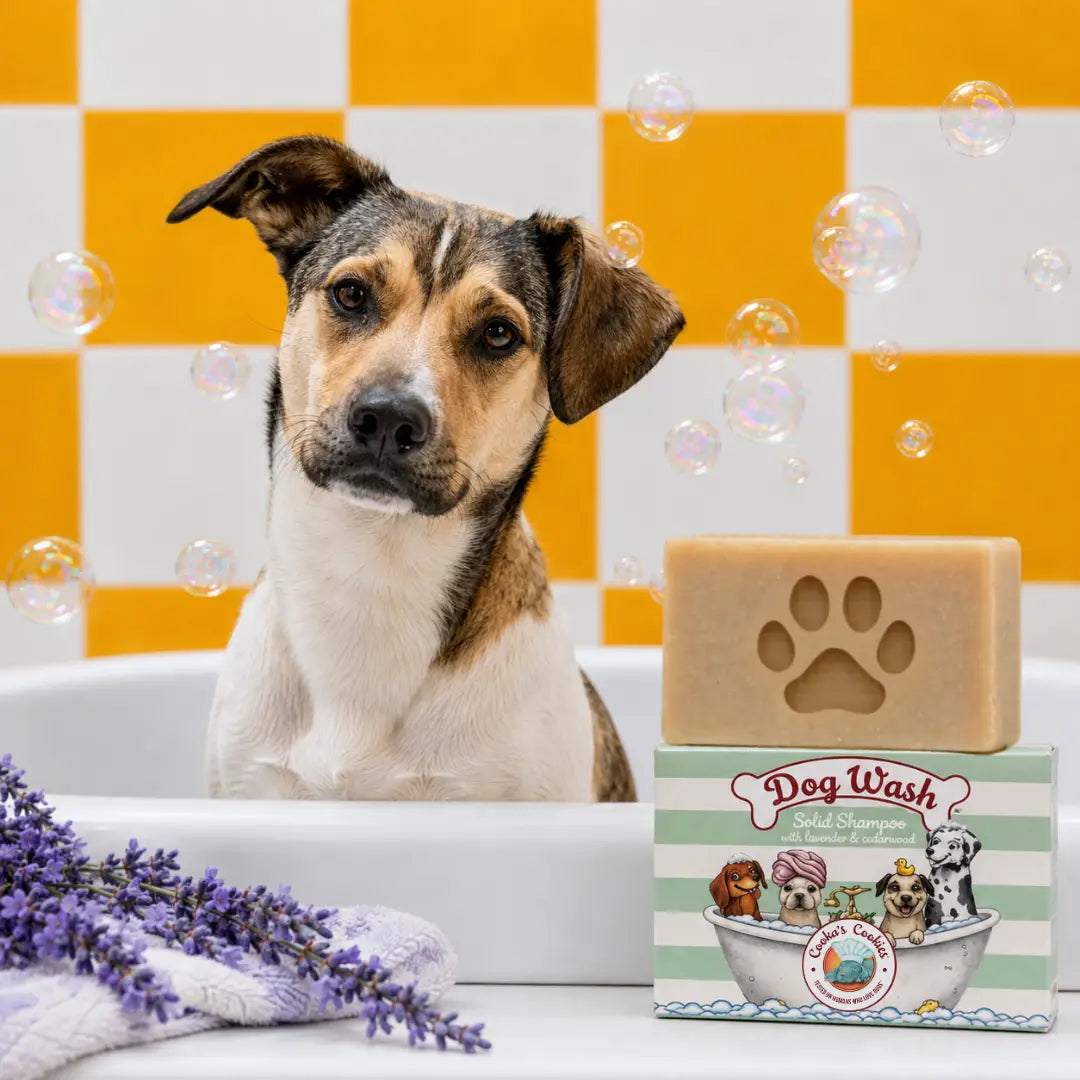 Cooka's Cookies DOG Wash – 100% Натурален Твърд Шампоан за Кучета