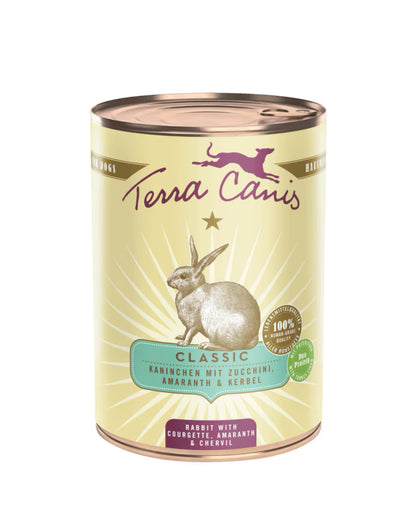 Terra Canis Classic – Заешко с тиквички, амарант и кресон 400 г