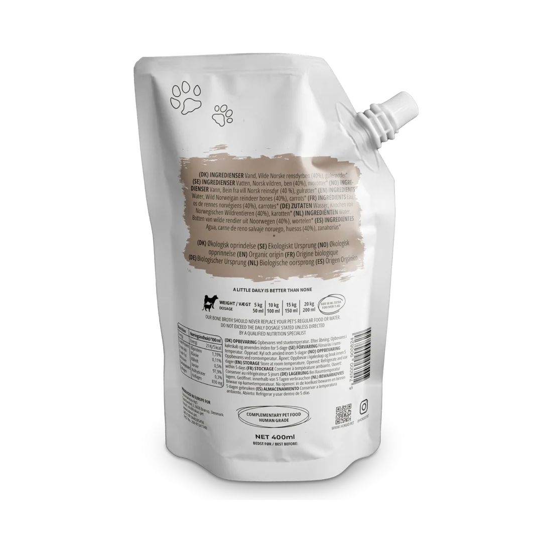 Бульон от кости на северни елени Hokuō® 400 ml