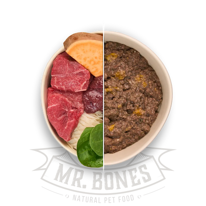 Mr. Bones Готвена храна за кучета с говеждо – Beef Recipe (375 г)