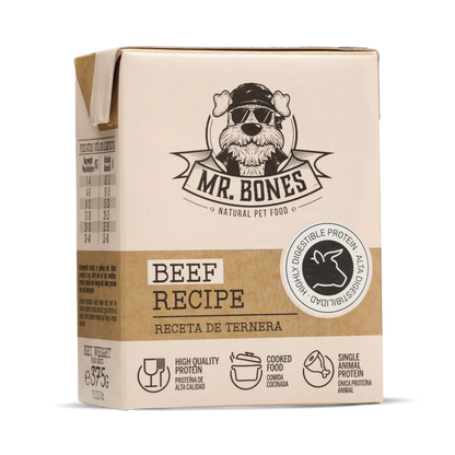 Mr. Bones Готвена храна за кучета с говеждо – Beef Recipe (375 г)