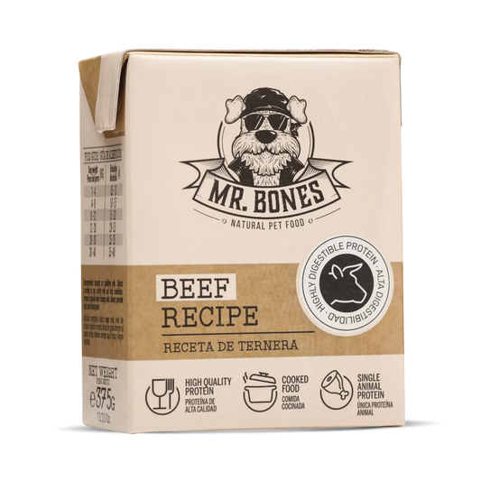 Mr. Bones Готвена храна за кучета с говеждо – Beef Recipe (375 г)