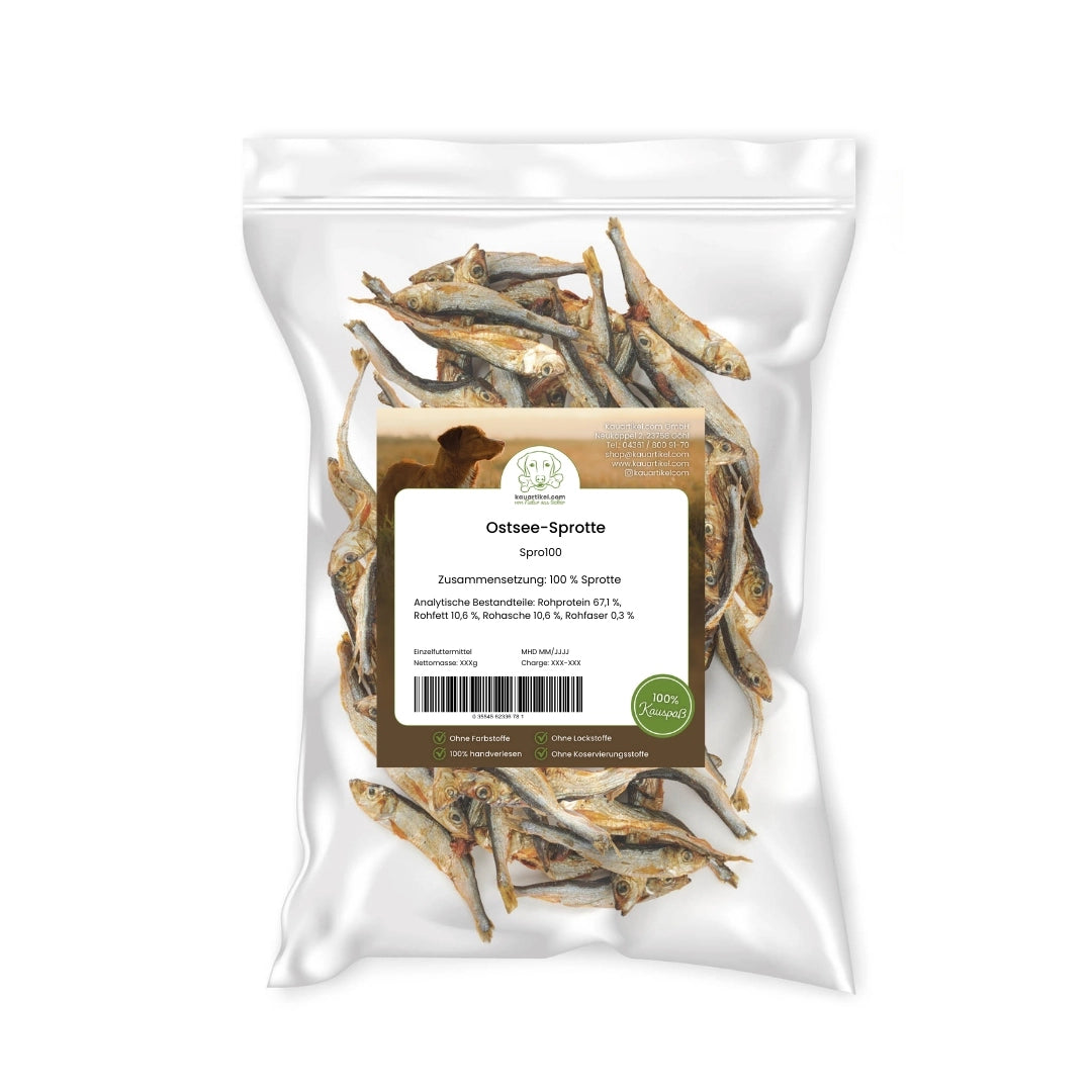 Kauartikel Baltic Sprats – Сушени балтийски цаци за кучета и котки 100 гр