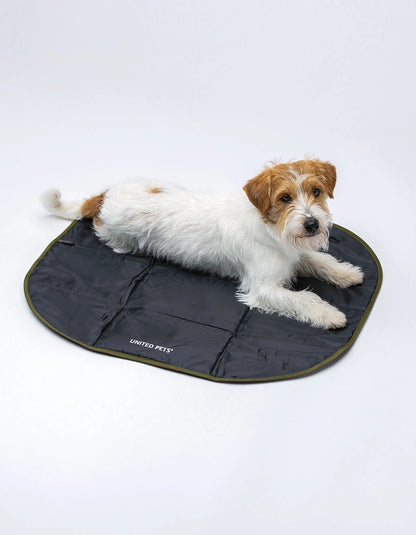 United Pets – Lazy Dog Mat Portable Foldable Padded Mat Сгъваема подплатена постелка за кучета – Black/Green & Black/Pink