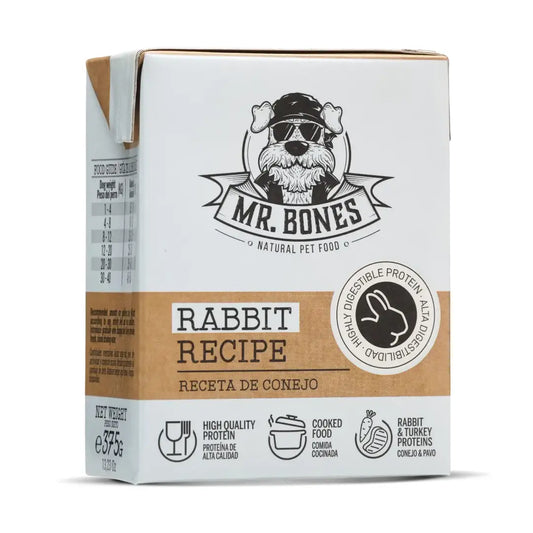 Mr. Bones Готвена храна за кучета със заешко – Rabbit Recipe (375 г)