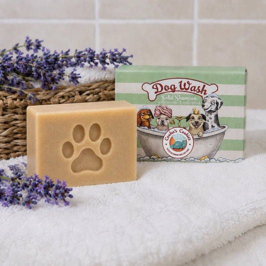 Cooka's Cookies DOG Wash – 100% Натурален Твърд Шампоан за Кучета