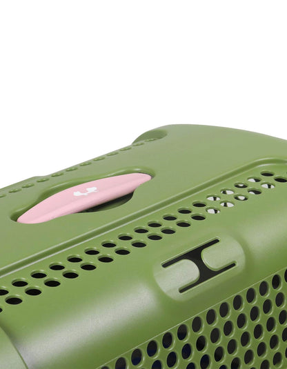 United Pets – A.U.T.O. Rigid Carrier with Hygienic Mat – Green/Taupe Твърд транспортен бокс за кучета и котки с хигиенична постелка