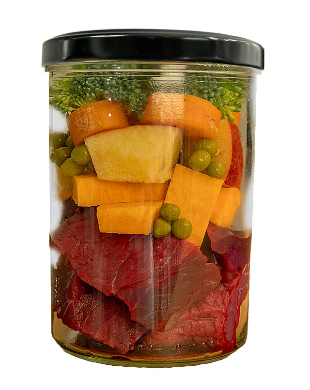 Готвено прясно говеждо месо за кучета със сладък картоф, ябълка и броколи – FIDELIS