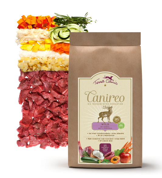 Terra Canis Canireo с дивеч – сушена храна за кучета, 1 кг