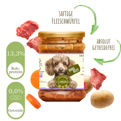 Schlemmermaul Rinderragout – пълноценна мокра храна за кучета с говеждо, 200 г