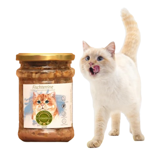 Schlemmermaul Fischterrine – пълноценна мокра храна за котки с риба, 200 г