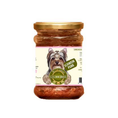 Schlemmermaul Schweinerisotto – пълноценна мокра храна за кучета със свинско, 200 г