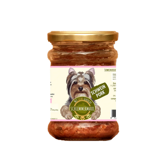 Schlemmermaul Schweinerisotto – пълноценна мокра храна за кучета със свинско, 200 г